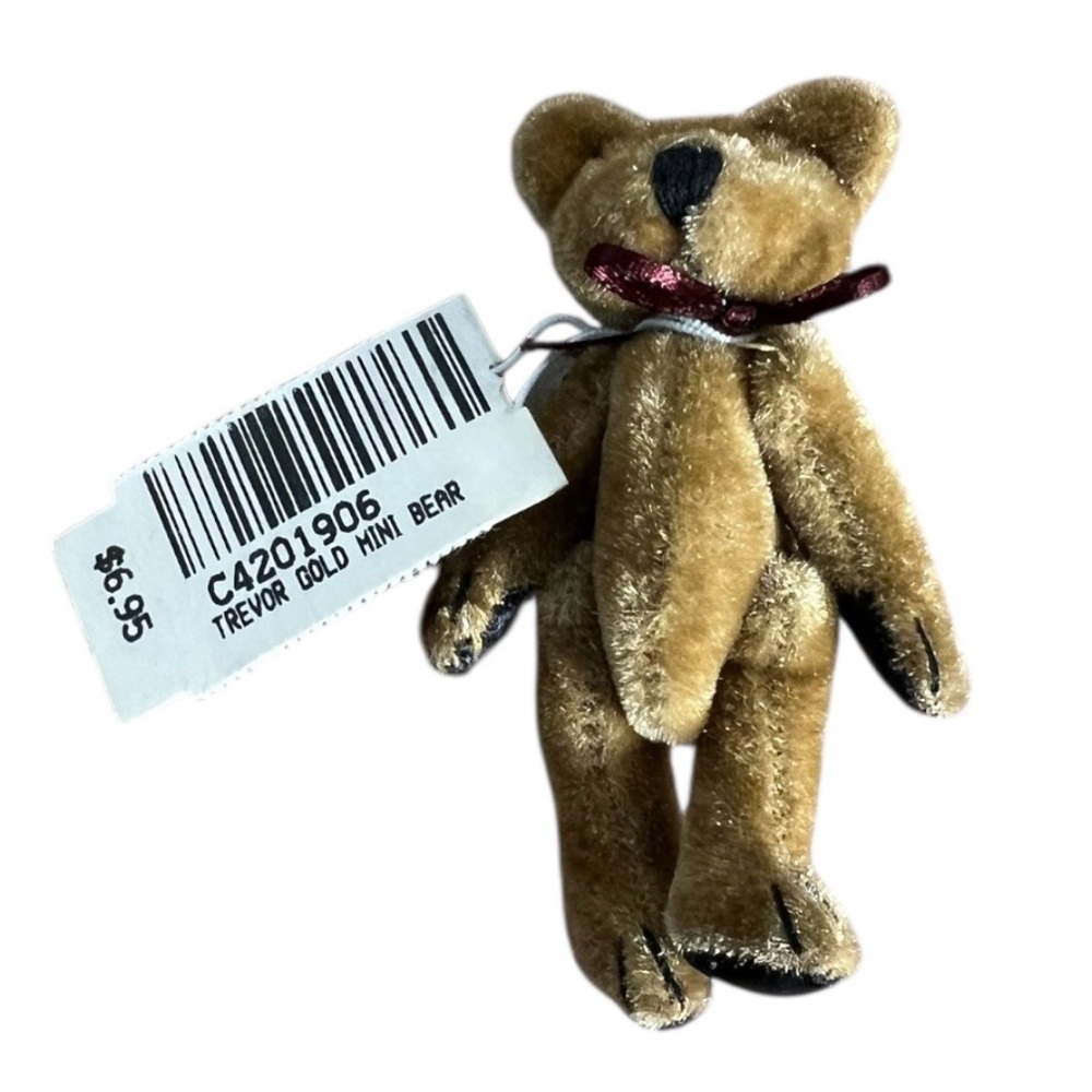 NWT Boyds Bears Trevor T. Wuzzle Gold Mini Bear Plush
